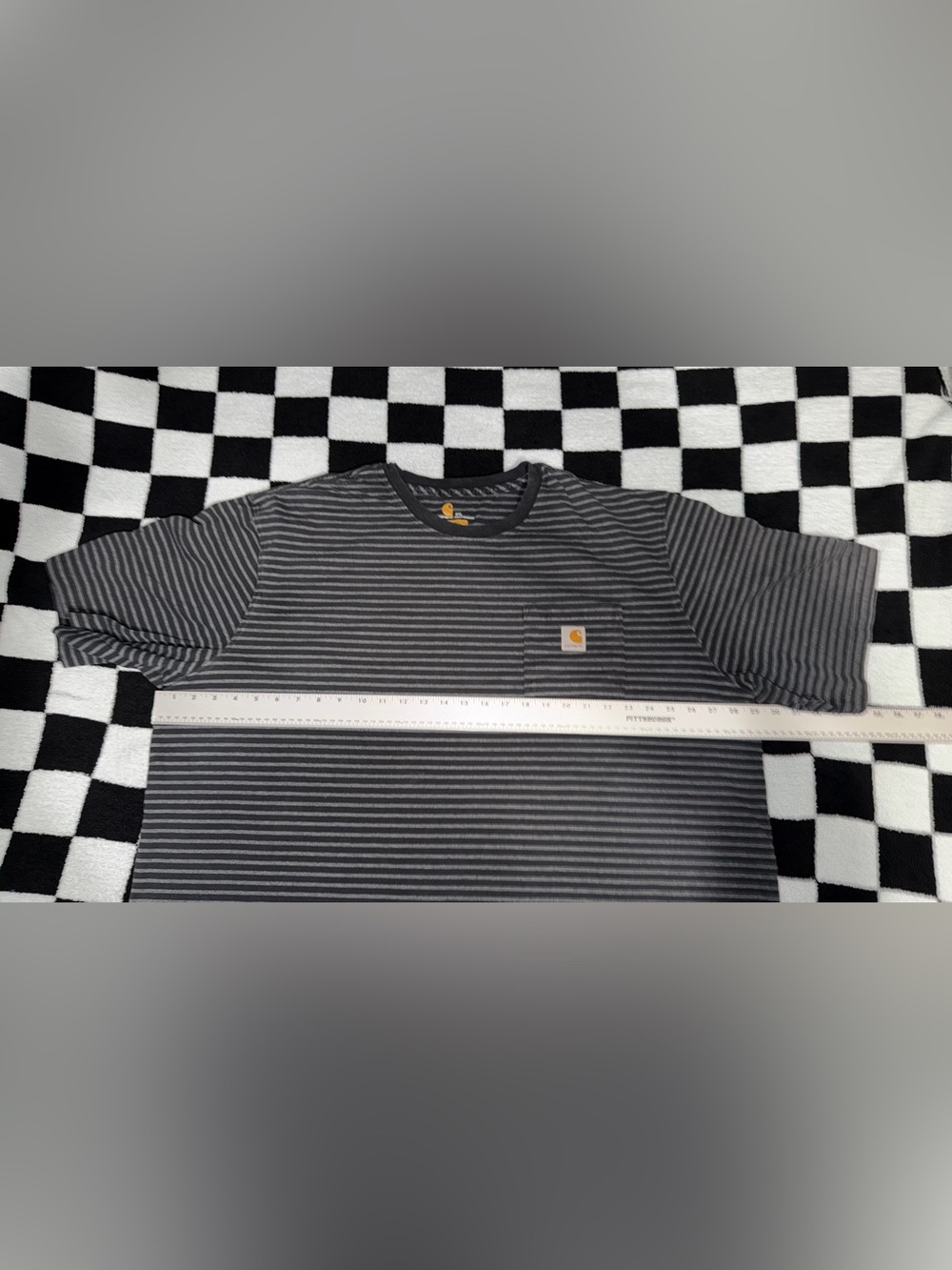 Carhartt Original Fit Striped Pocket T-Shirt 3XL - Picture 5 of 10